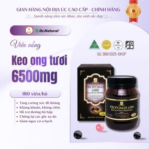 Viên uống keo ong tươi 6500mg - Thực Phẩm Bảo Vệ Sức Khỏe PROPOMAX 6500 Eucalyptus Propolis