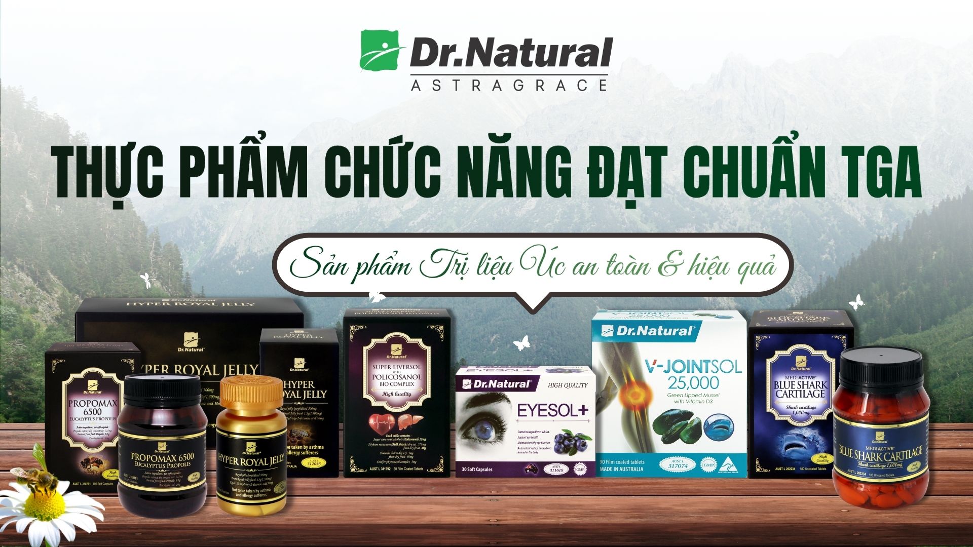Thực phẩm bảo vệ sức khỏe Dr. Natural - Thực phẩm chức năng đạt chuẩn TGA